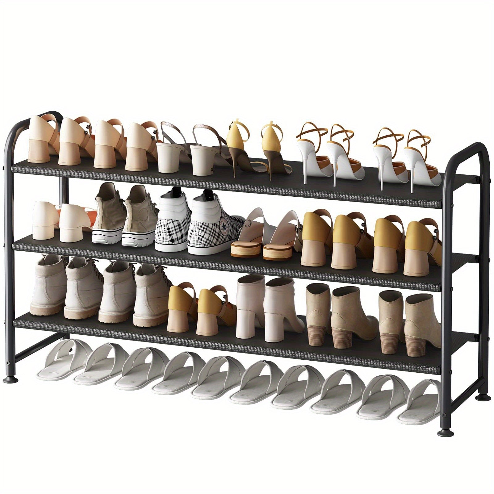 Shoe Rack shown in the Black option