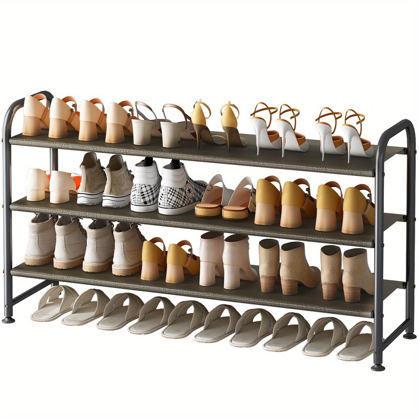 Shoe Rack shown in the Brown option