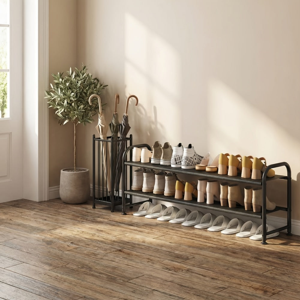 4-Tier Wide Shoe Rack with Stackable Design and Large-Capacity Storage for Entryway detail image - detail view 14