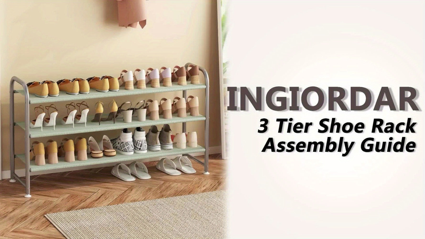 4-Tier Wide Shoe Rack with Stackable Design and Large-Capacity Storage for Entryway detail image - detail view 20