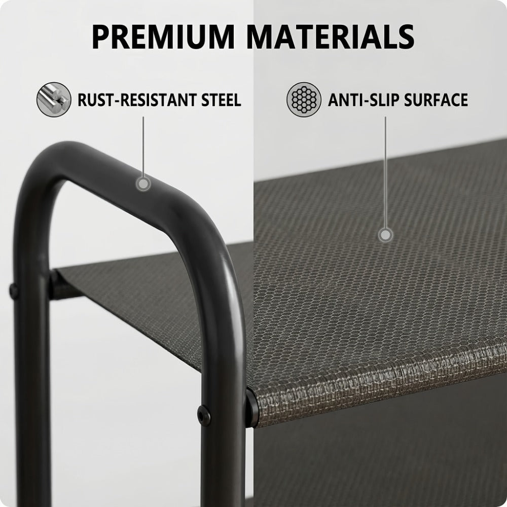 4-Tier Wide Shoe Rack with Stackable Design and Large-Capacity Storage for Entryway detail image - detail view 6