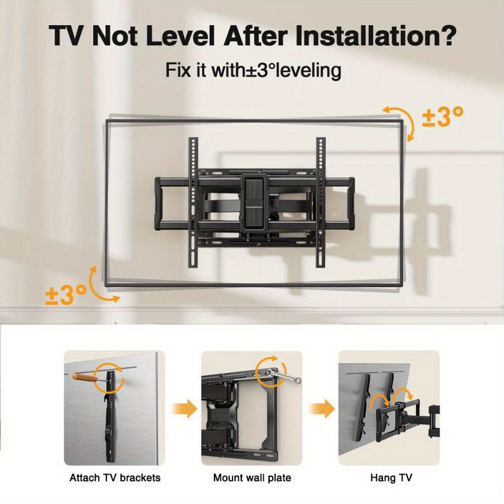 40-86 Inch Heavy-Duty TV Wall Mount with Full-Motion Adjustment and 132 lb Capacity detail image - detail view 5