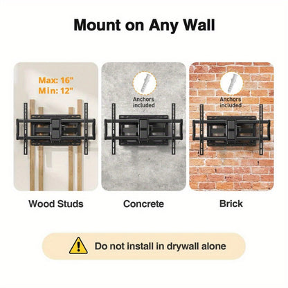 40-86 Inch Heavy-Duty TV Wall Mount with Full-Motion Adjustment and 132 lb Capacity detail image - detail view 6