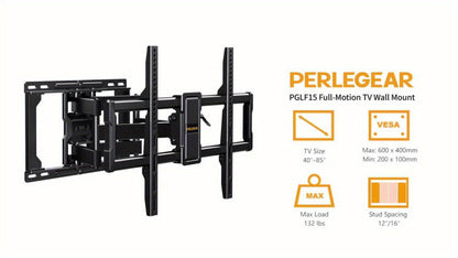 40-86 Inch Heavy-Duty TV Wall Mount with Full-Motion Adjustment and 132 lb Capacity detail image - detail view 9