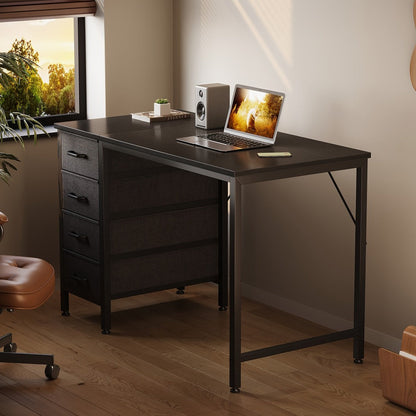 40-Inch Fabric Computer Desk, PC Work Desk for Work, Display, and Everyday Use detail image - detail view 10