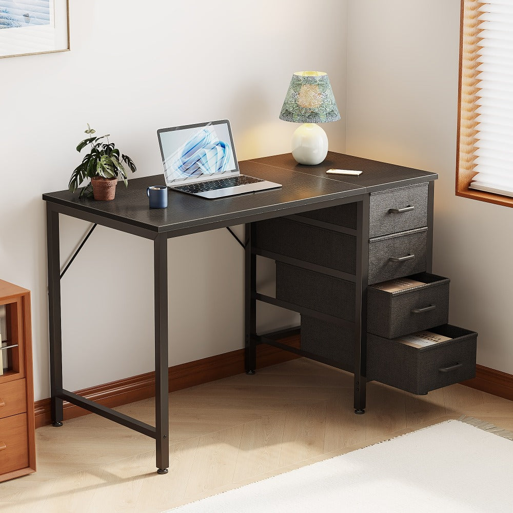 40-Inch Fabric Computer Desk, PC Work Desk for Work, Display, and Everyday Use detail image - detail view 4