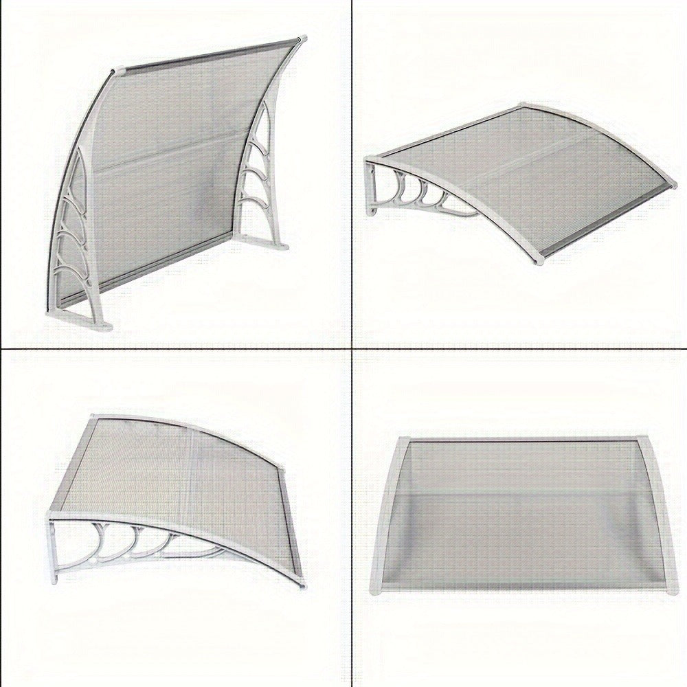 40-Inch Polycarbonate Door And Window Awning for Patio and Entryway detail image - detail view 11