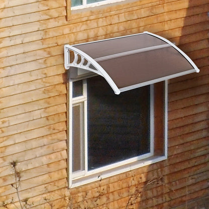 40-Inch Polycarbonate Door And Window Awning for Patio and Entryway detail image - detail view 4