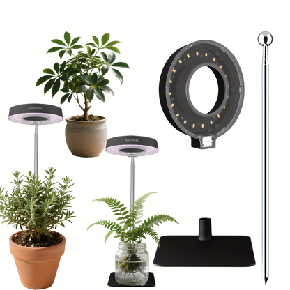 Magnetic Full-Spectrum Grow Light with 360-Degree Adjustable Head, Timer and Two- or Six-Piece Options