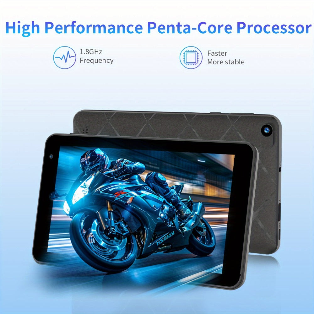 Android Tablet 7-Inch with Android 15, 8GB Total RAM, 32GB Internal Storage and Dual-Band WiFi 6