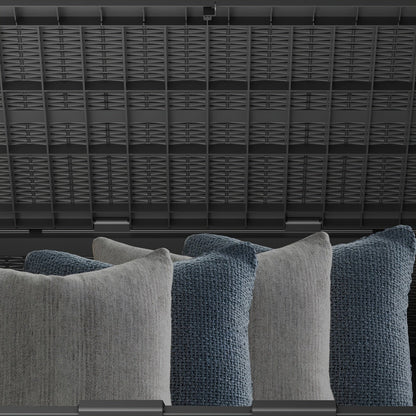 Outdoor Rattan-Style Deck Box and Storage Bench in Four Size, Finish and Capacity Options for Patio Use