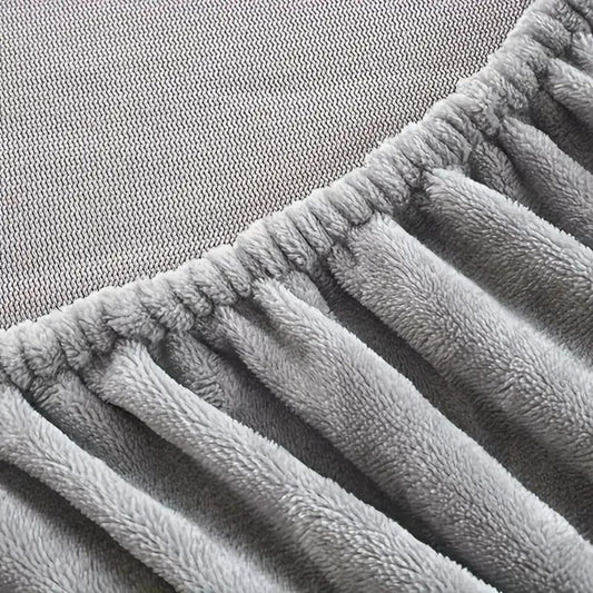 Double-Sided Velvet Sheet Set – Soft Warm Milk Velvet & Suede Fitted Sheet with Pillowcases All Seasons Twin Full Queen King