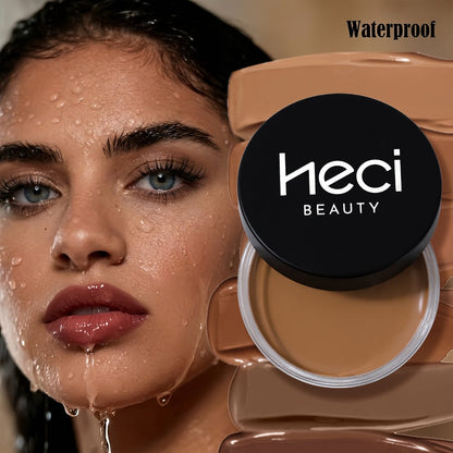 Velvet-Look Cream Foundation in 0.7 oz Round Jar with Six Shade Options from Light to Deep
