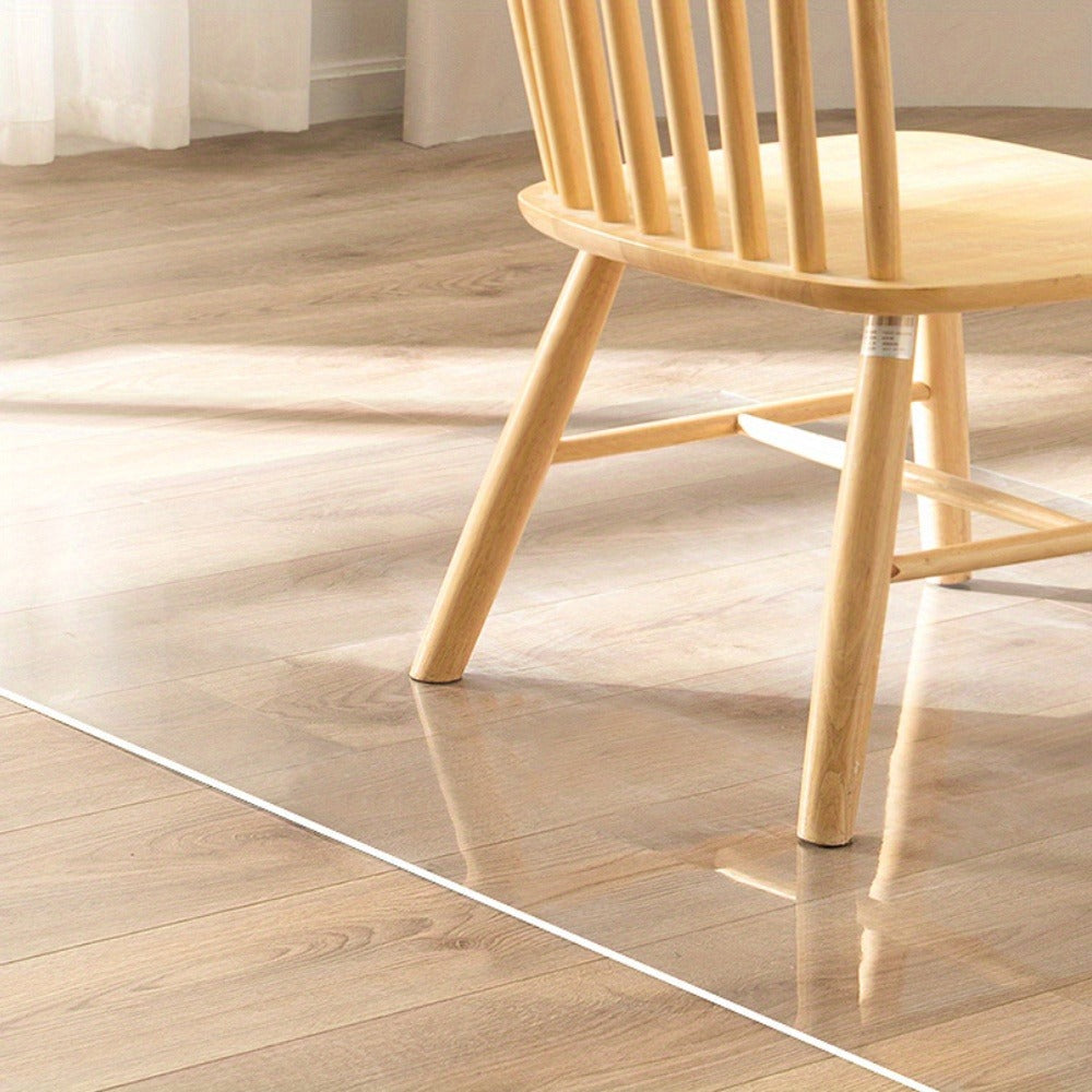 Clear PVC Floor Protector Mat with 29 Rectangular Size Options, Including 1.5mm Formats up to 44 x 120 Inches