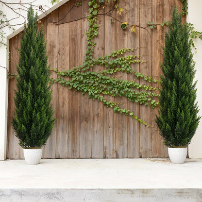 Artificial Cedar Topiary Trees in 2 or 3 Foot Heights with One- or Two-Piece Pack Checkouts