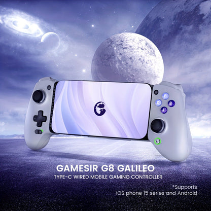 Hall Effect Mobile Gaming Controller GameSir G8 Galileo USB-C Wired, Zero-Drift Joysticks & Triggers