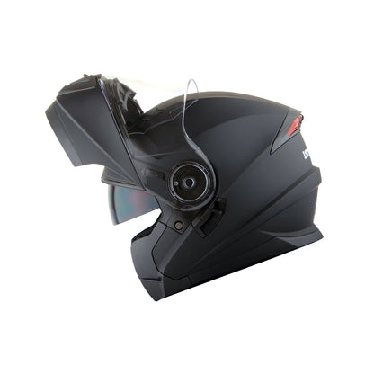 Motorcycle Modular Full Face Helmet Flip Up Dual Visor Sun Shield with Optional LED Tail Light 3 Modes Removable Washable Interior, Multiple Colors S M L XL — Modular901