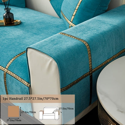 Sofa Cover 350 GSM Chenille Knit Panels for Single Seat, Armrest and 2, 3 or 4-Seater Sofa Sections