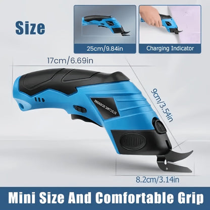 Electric Fabric Cutting Scissors USB Rechargeable for Entryways, Bedrooms and Living Spaces