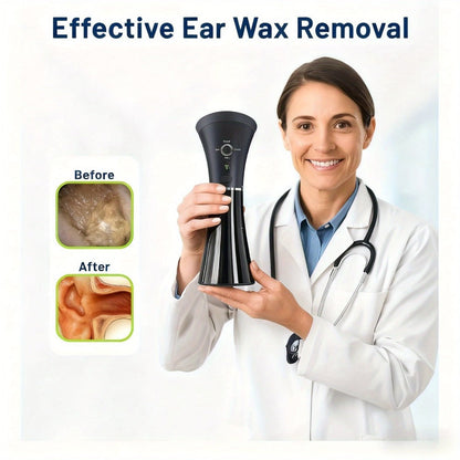 Electric Ear Irrigation Kit with Four Modes, Dual-Tank Layout, Temperature Indicator and Six Nozzle Tips