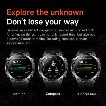 Smart Watch 1.46-Inch Round GPS Display with 3ATM Rating, Wireless Calling and Eight Strap Styles