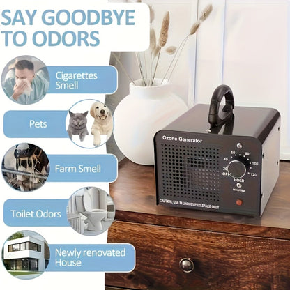 Ozone Generator Commercial 36000mg/h, O3 Air Purifier Deodorizer Ionizer with Timer & Humidity Display