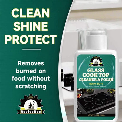 Glass and Ceramic Cooktop Cleaner and Polish in a Five-Pack Set for Routine Care of Smooth Cooking Surfaces