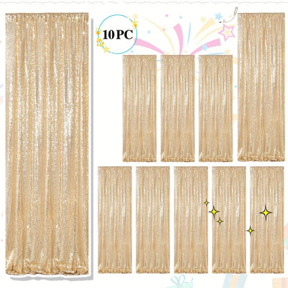 Sequin Backdrop Curtains 2FTx8FT Glitter Photography Background Panels for Party Wedding Birthday for an Everyday Personal Care Routine