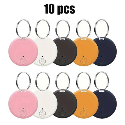 Solar Mini Key Finder Smart Tracker Anti-Lost Alarm Device – Portable Location Tracker for Keys Phone Wallet Luggage Pets – 3-Pack / 5-Pack / 10-Pack