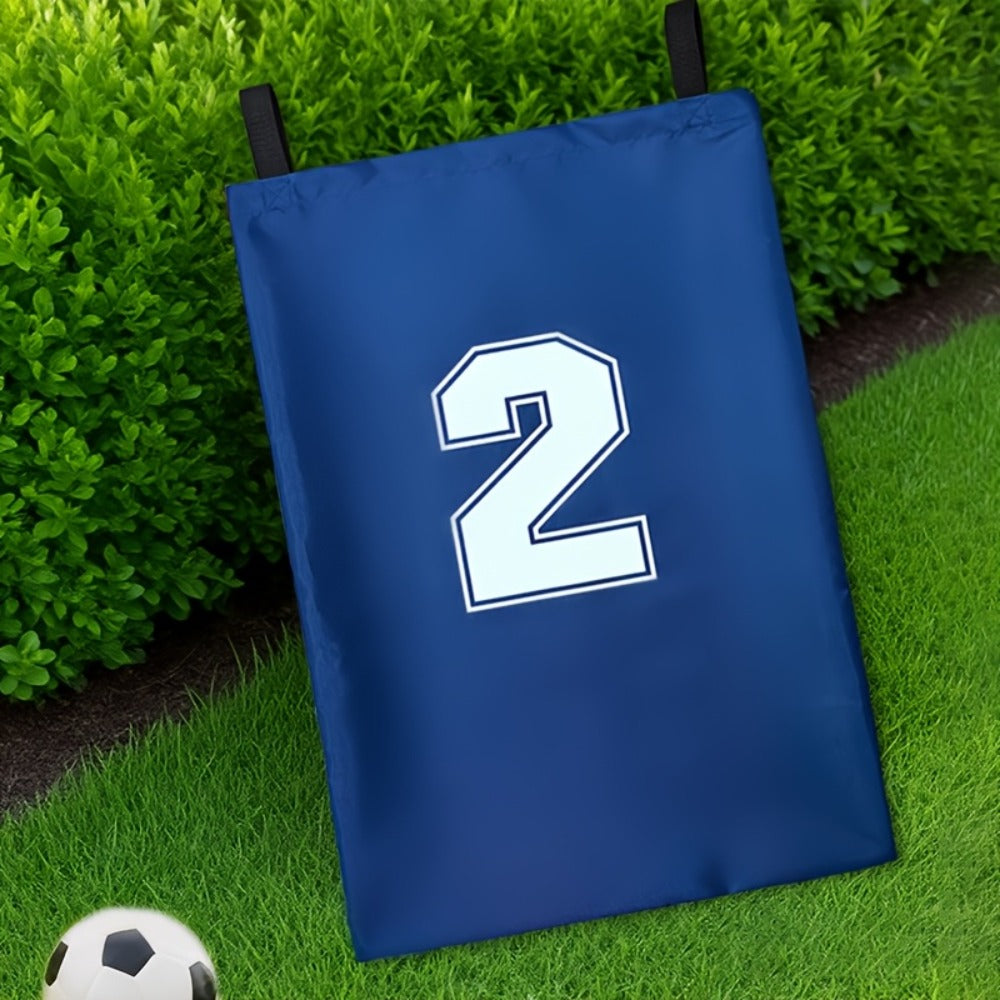 Four Numbered Sack Race Bags in Red, Blue, Yellow and Green with 65 x 46cm Pictured Size for Lawns