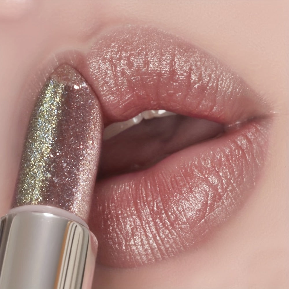 Lipstick Set, MEEYA SHOW 3-Piece Pearlescent Metallic Shimmer Trio with Shade 05, 06 and 07 Options
