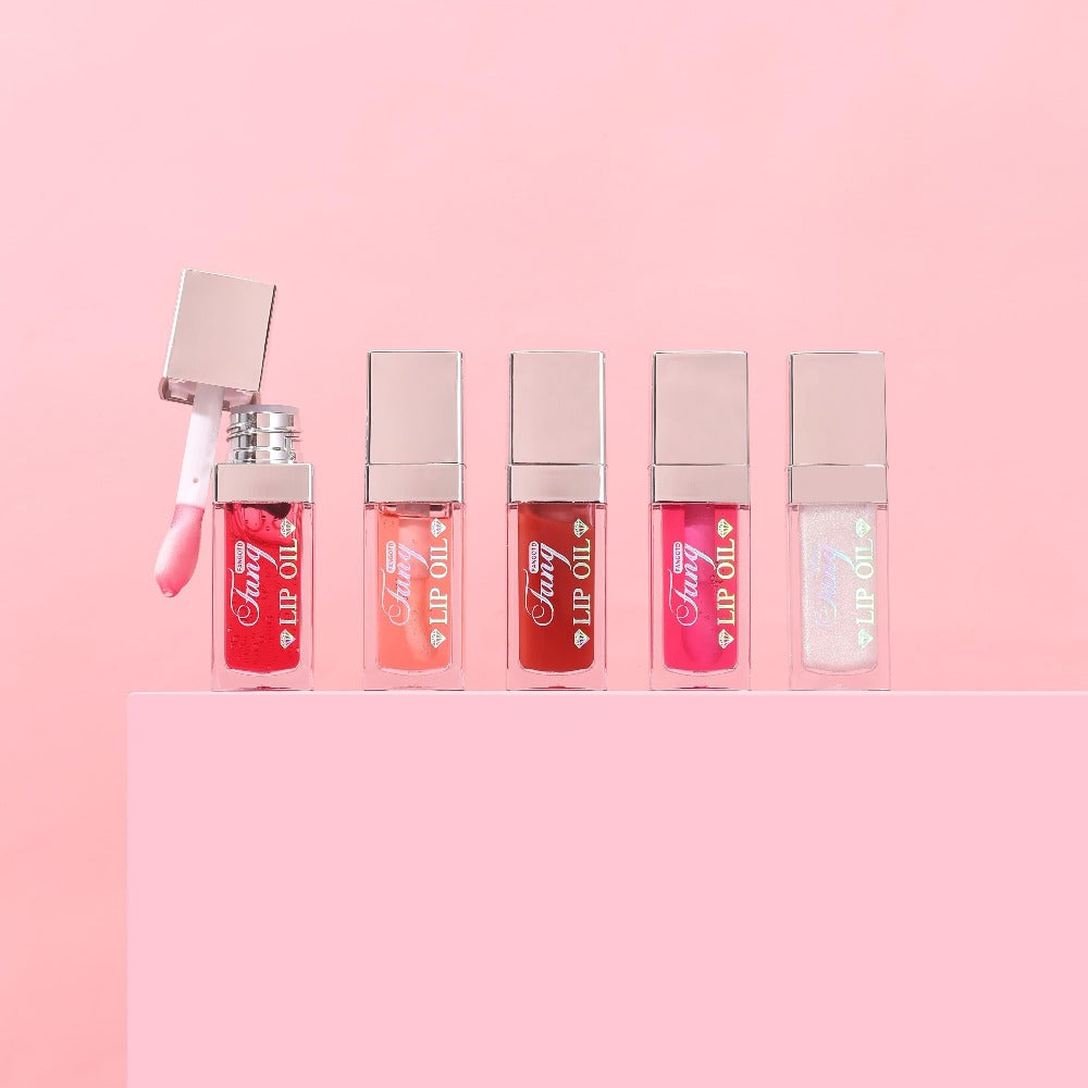 Plumping Lip Gloss Oil Set 3pcs 6pcs Hydrating Transparent Glow Lip Plumper - Long-Lasting High-Shine Glossy Finish in Berry Coral Pink Red, Nourishing Lip Care Gift for Women & Girls
