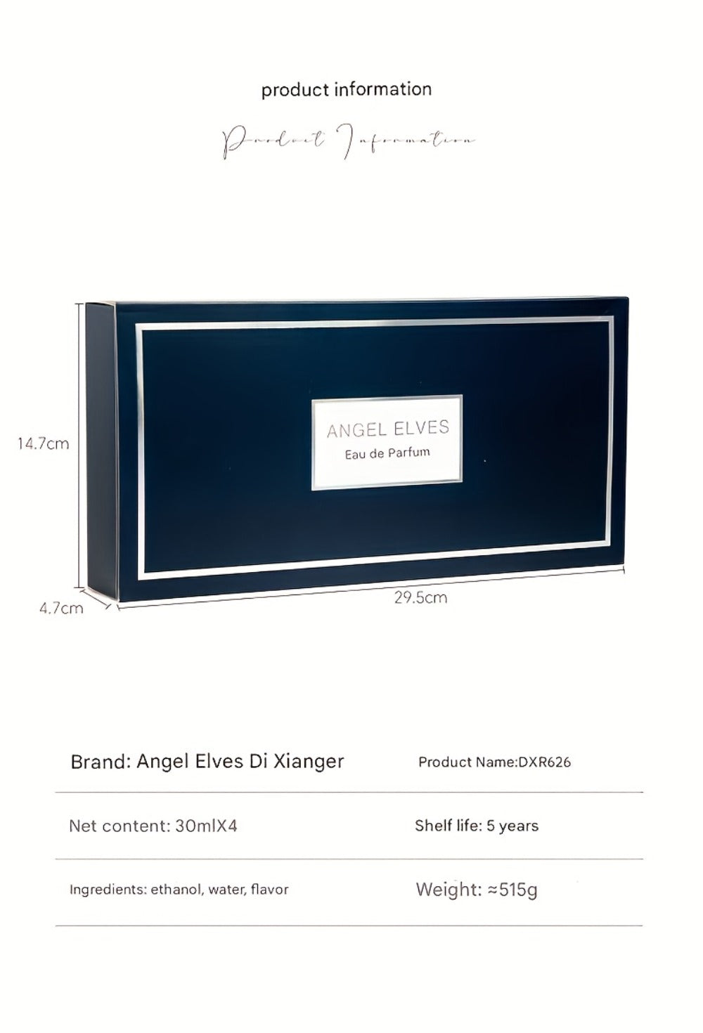 Four-Piece Boxed Fragrance Spray Set with Blue, Clear and Purple Gradient Bottle Presentation