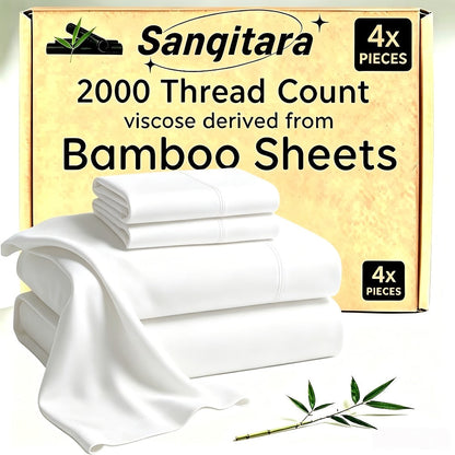 Bamboo-Blend-Style Fitted Sheet in Seven Colors and Twin, Full, Queen or King Checkout Sizes