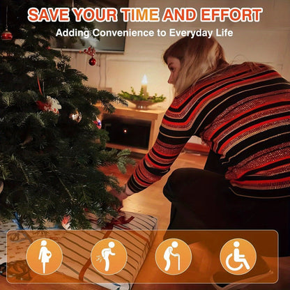 Christmas Tree Remote Control Socket with Built-in Music Function – Wireless 100-Foot Range Outlet Switch for Holiday Lights & Decorations, Gingerbread Design, Easy Plug-In Setup