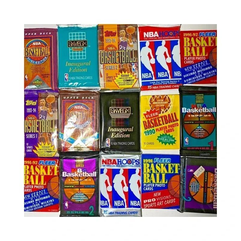 Sports Trading Cards, Five-Pack Assorted Basketball Card Bundle with Mixed NBA Retail Pack Artwork