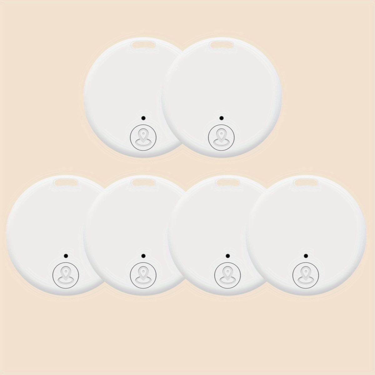 Bluetooth Key Finder Anti-Loss Tracker 6-Pack – Smart Wireless Locator for Car Wallet Bag Luggage Pets Kids – White / Mixed Colors / Black & White Combo