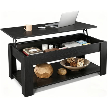 Coffee Table shown in the Black Oak option