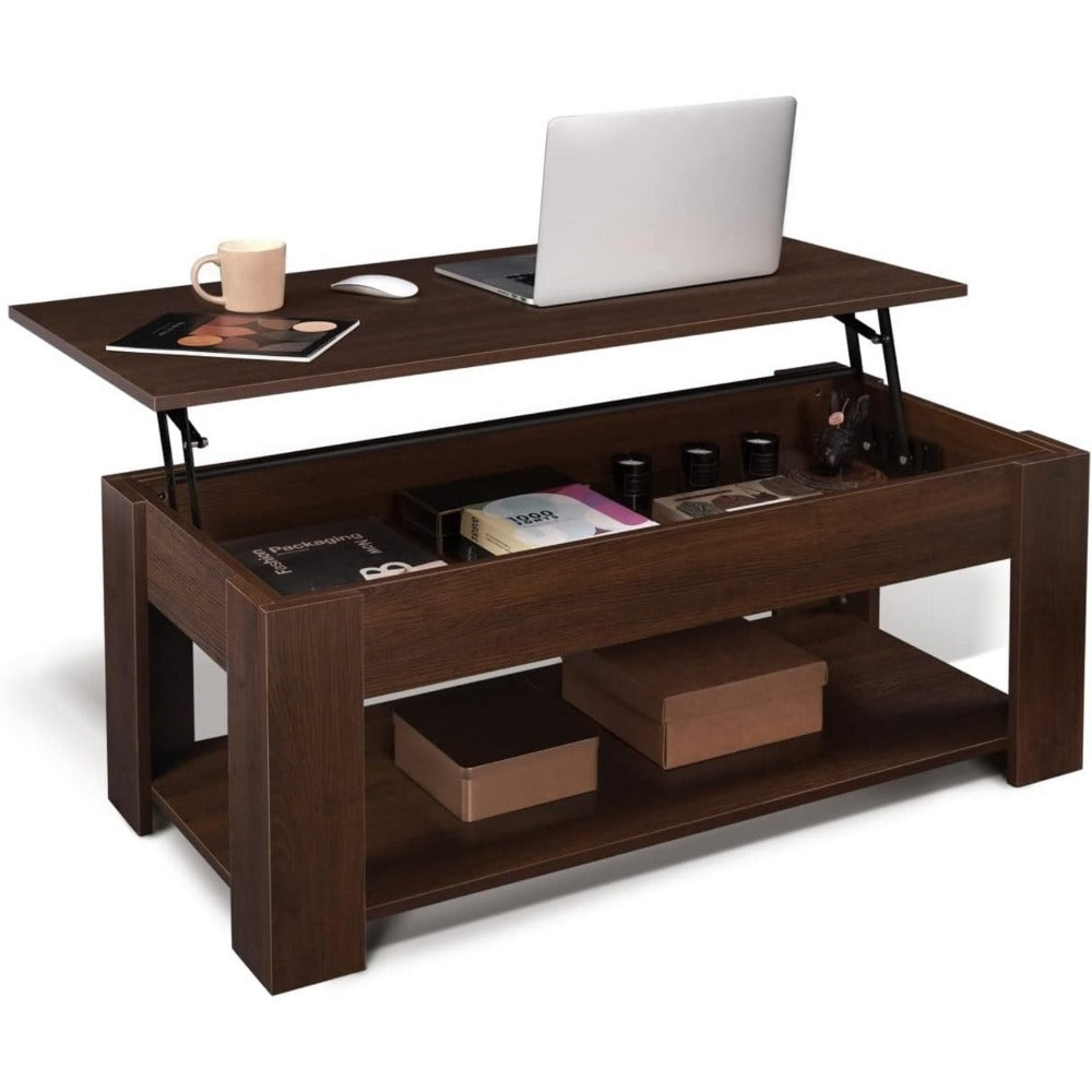 41-Inch Coffee Table with Hidden Storage for Work, Display, and Everyday Use detail image - detail view 3