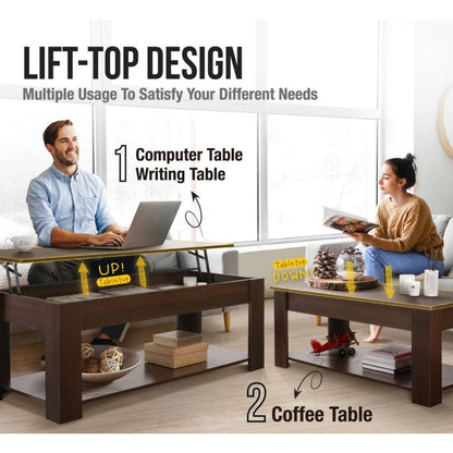 41-Inch Coffee Table with Hidden Storage for Work, Display, and Everyday Use detail image - detail view 8