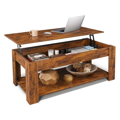 Coffee Table shown in the Rustic Brown option