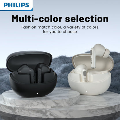 Wireless Earbuds Philips V6.0 Dual Stereo with Noise Reduction, Long Standby and Type-C Charging