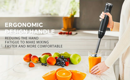 Corded Immersion Blender with Stainless-Steel-Look Blending Head, Two Controls and 38cm Height