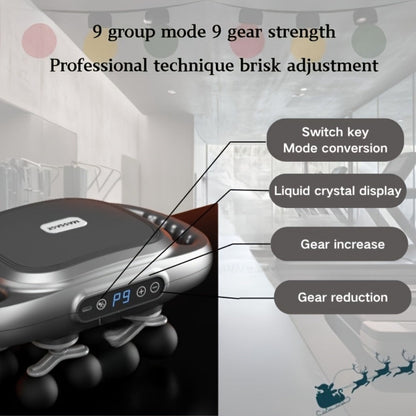 Multihead Massage Gun in Gray with 12, 16 or 22 Massage Heads, Nine Gear Positions and Nine Mode Groups