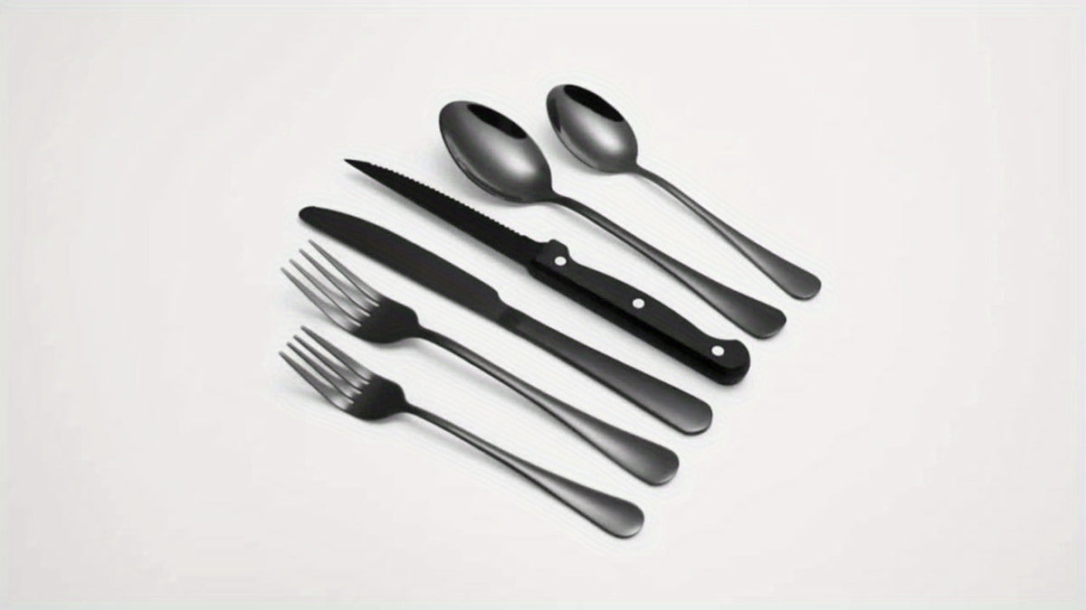 Stainless Steel Flatware Set, Mirror-Polished Cutlery Set for Home & Hotel, Gift Box Included, Silverware for Parties