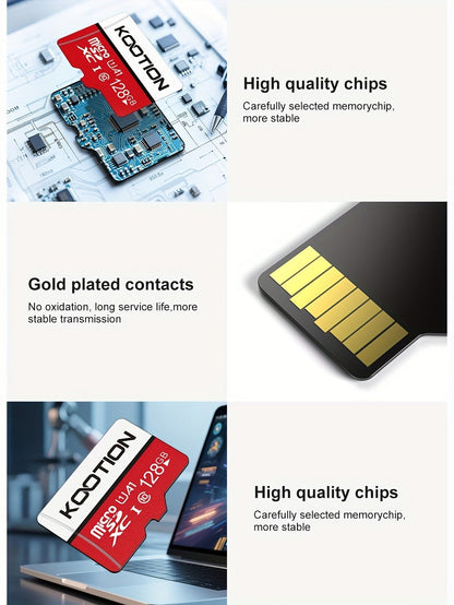 UHS-I C10 90MB/s Micro SD Card Bulk Pack with SD Adapter, TF Memory Card 5 or 10 Pack Full HD 1080P Recording for Smartphone Tablet Laptop Action Camera Dash Cam Drone Game Console – 512MB to 128GB