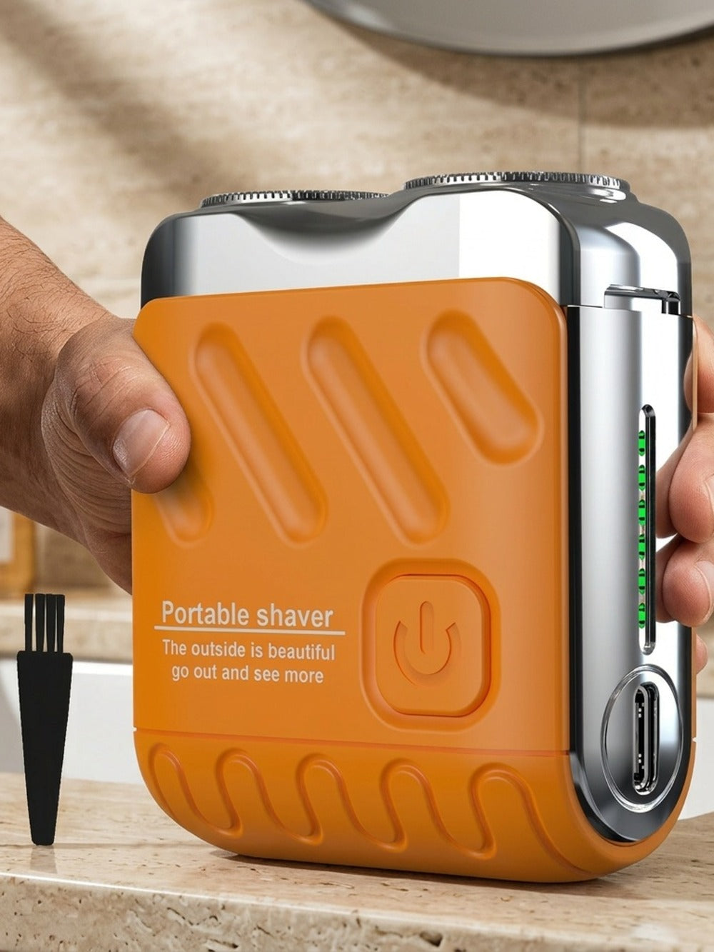 Portable Mini Electric Shaver for Men Dual Floating Blade USB Rechargeable – Cordless Travel Shaver Waterproof & Digital Display Upgrade Multiple Colors, Great Gift for Him