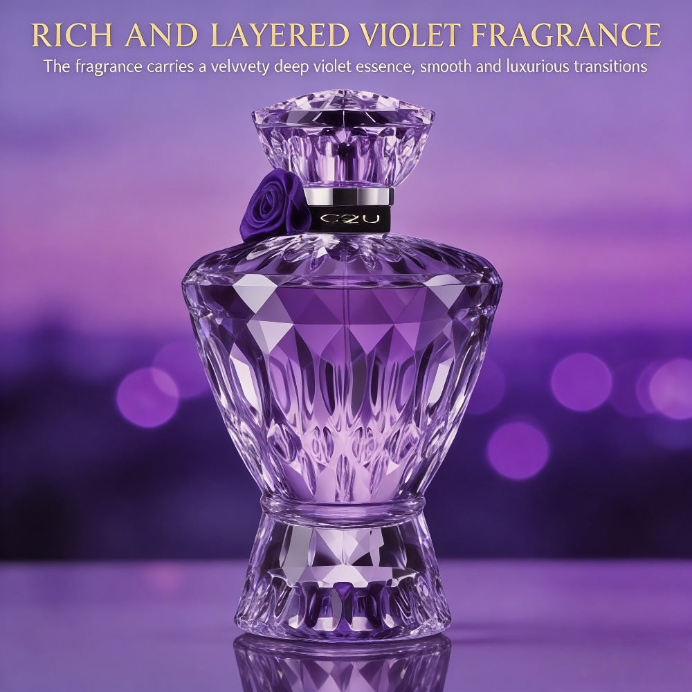 Obsidian Violet Eau de Parfum Spray, 75ml Purple Bottle with Floral, Woody and Musk Scent Profile