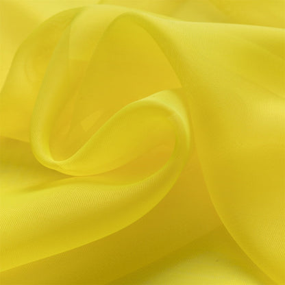 Two-Panel Solid Sheer Curtains with Rod-Pocket Header, Seven Colors and Four Size Configurations