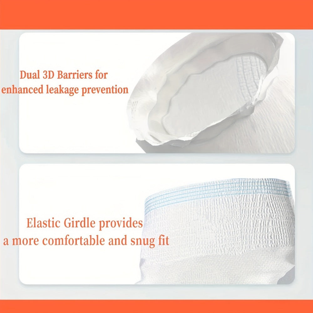 Disposable Incontinence Underwear for Seniors – High Absorbency Leak-Proof Pull-On Briefs, Ultra-Thin Breathable Soft Cotton for Men & Women, Home Care & Overnight Use
